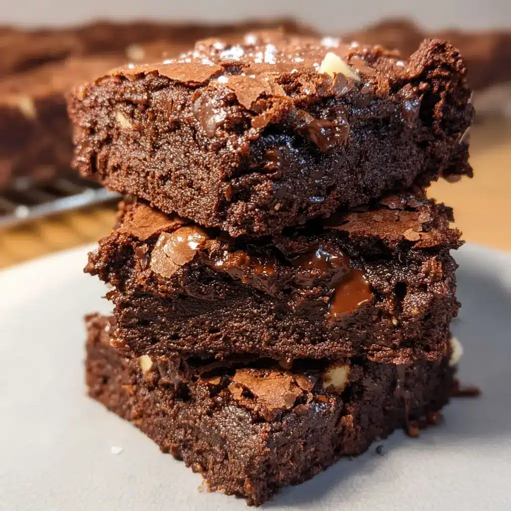 The Science of Crinkly Triple Chocolate Mini Brownies